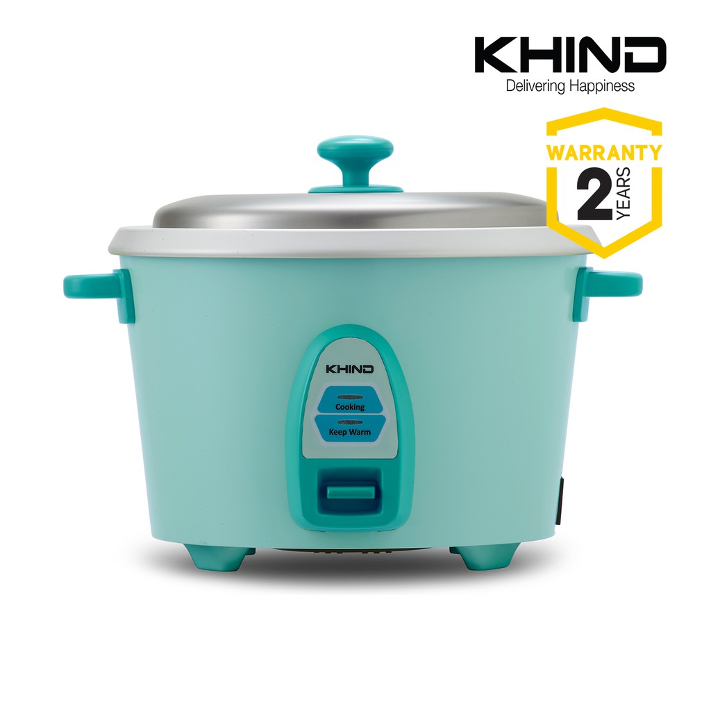 Khind 0.6L (4 Cups) RC806N Rice Cooker Optimal Keep Warm (Blue/Green)