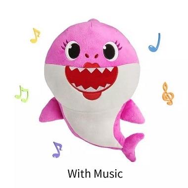 Kid Cute Shark Baby With Muzic Toy Creative Birthday Gift Doll  