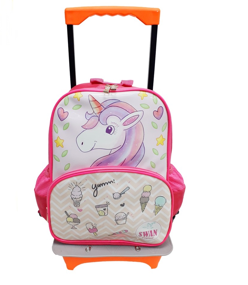 unicorn trolley backpack