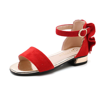 cute red sandals