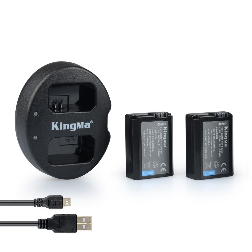 Kingma Dual Battery Charger 1080mAh NP-FW50