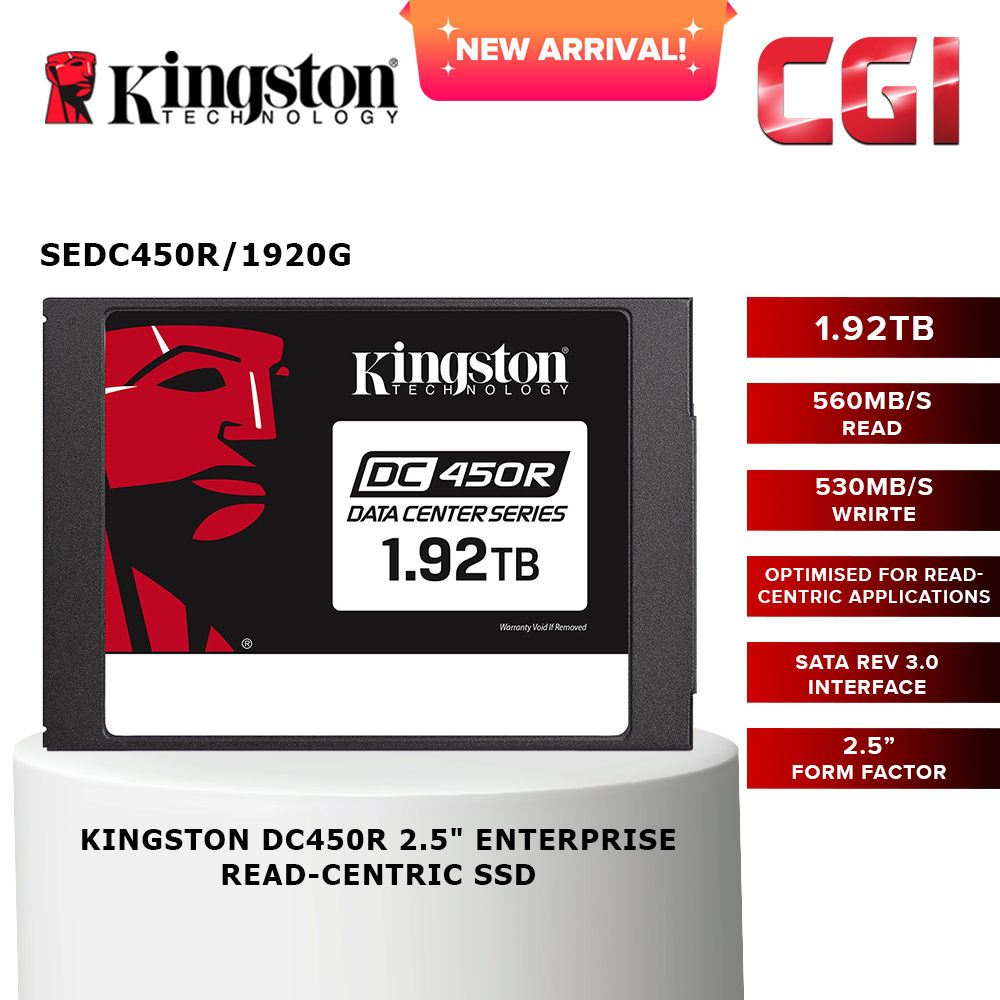 Kingston 1.92TB DC450R 2.5&quot; Enterprise 6Gbps SATA SSD - SEDC450R/1920G