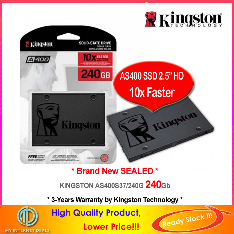 Kingston 120G 240G 480G 960G SSD SATA-III 2.5&#39; Solid State (SA400S37)