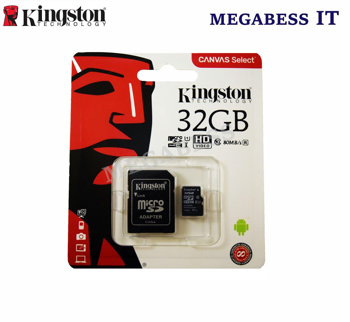 Kingston 32gb Microsd Card Class 10