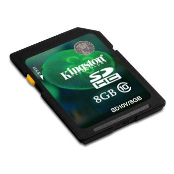 Kingston 8gb SD SDHC Memory Card Class 10 UHS-I 30MB/s SD10V/8GB