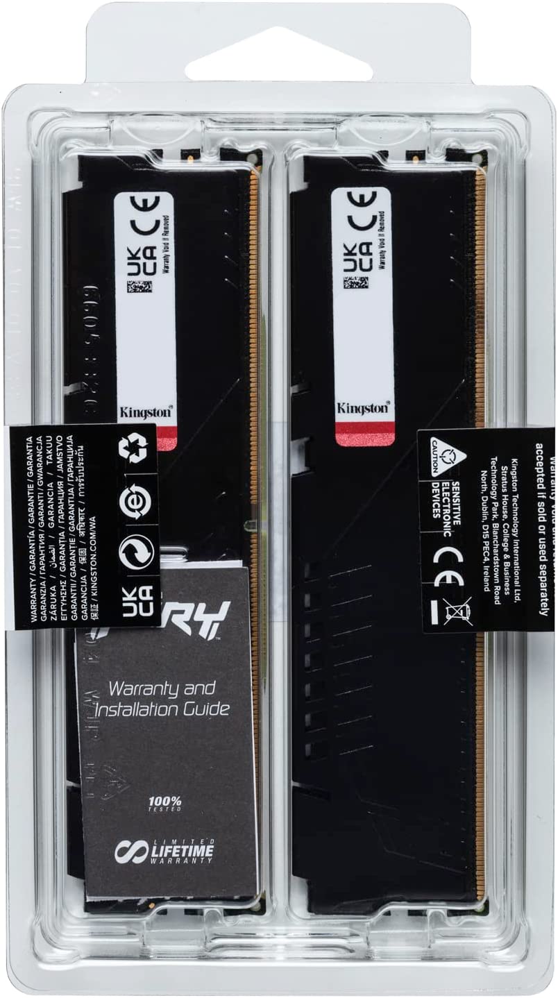 KINGSTON FURY BEAST 32GB (16GB*2) DDR5 5200MHz MEMORY KIT CL40 - BLACK