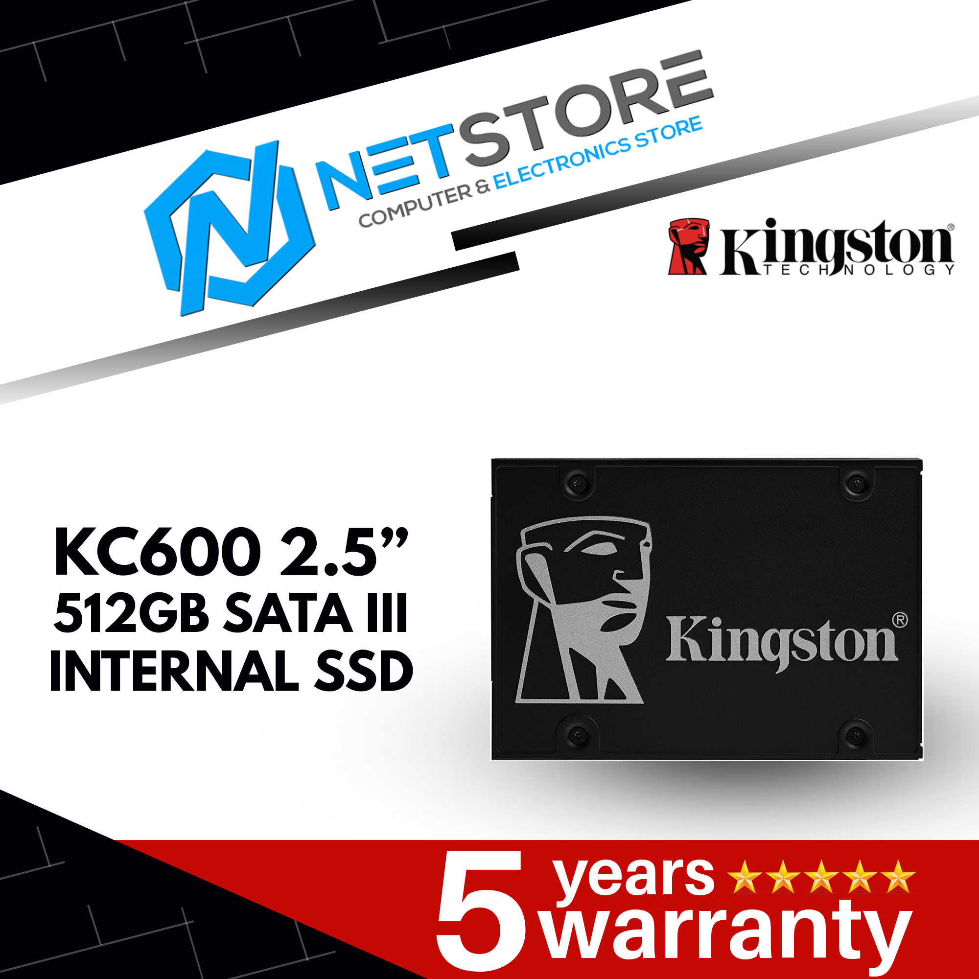 KINGSTON KC600 2.5&#8221; 512GB SATA III INTERNAL SSD - SKC600/512G