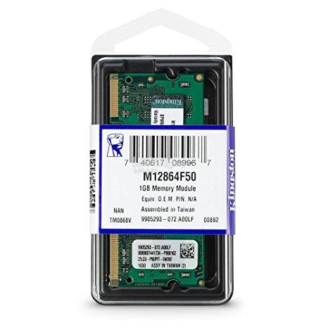 Kingston Notebook 1GB DDR2 SODIMM RAM 667MHz (M12864F50)