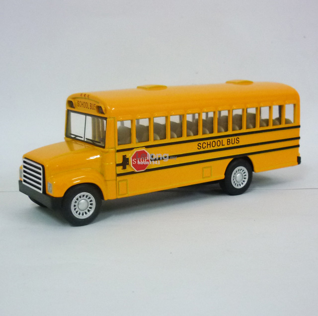 Kinsfun School bus Metal Model car
