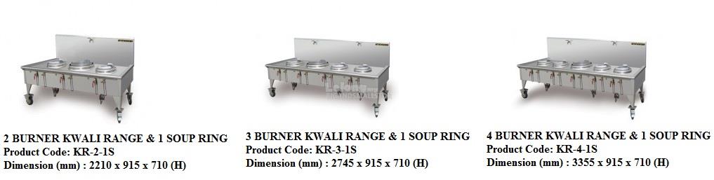 Kitchen Equipment Kwali Range & 1 Soup Ring 2 3 4 Burner ZZ