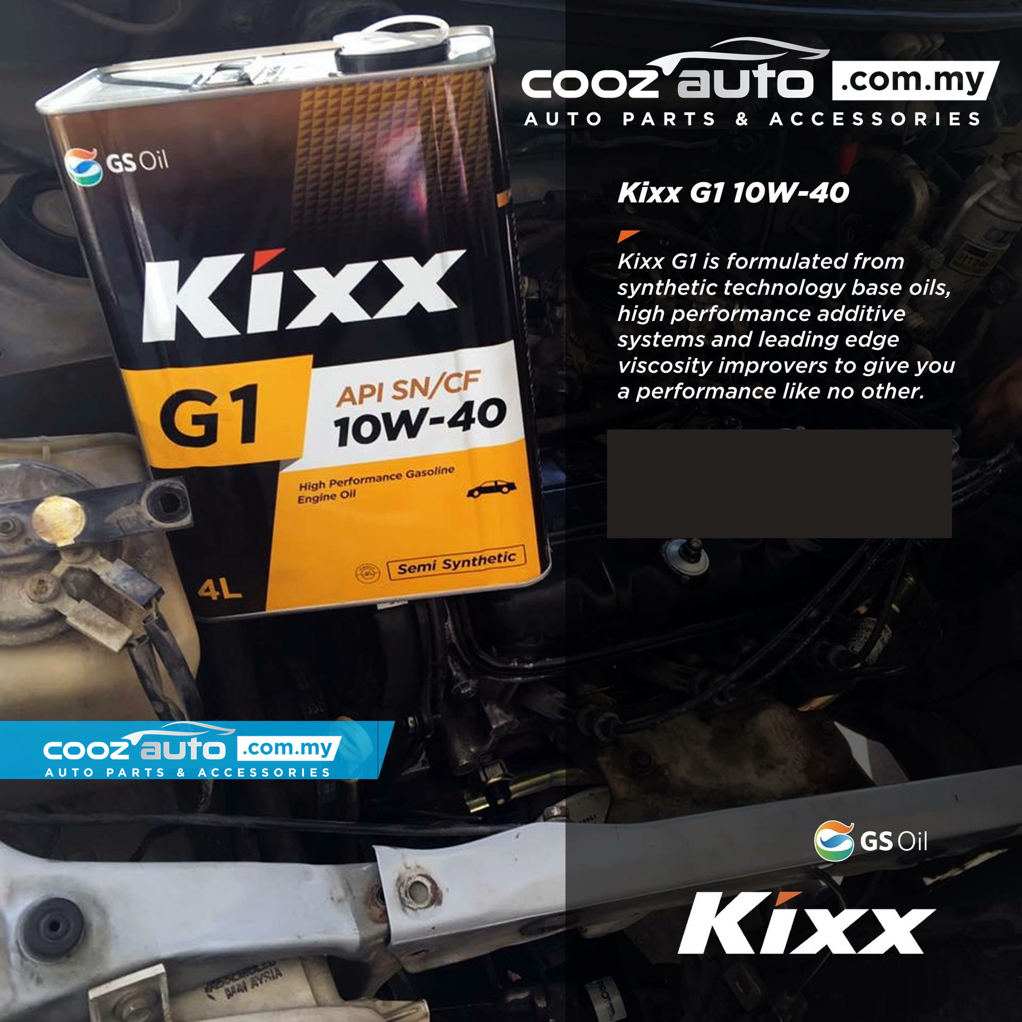 Kixx G1 10W40 Semi Synthetic Engine (end 7/13/2021 12:00 AM)