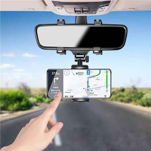 KKSG Rear View Mirror Mount Car Phone Holder iPhone X 8 7 6S Plus 13
