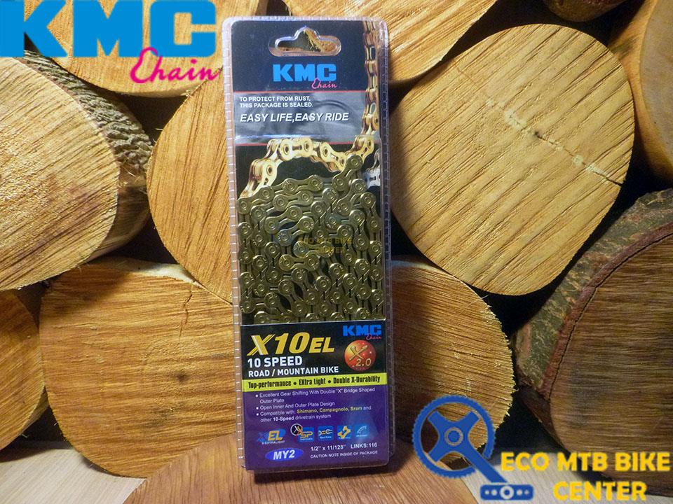 KMC Road/MTB Chain X10EL Gold - 10S 116L