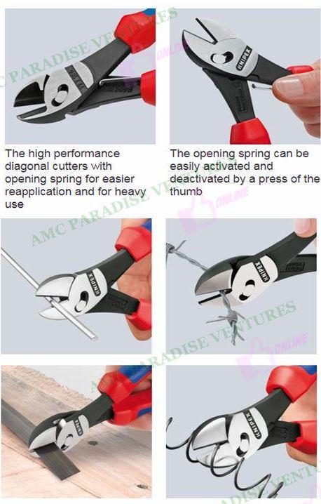Knipex 73 72 180 KNIPEX TwinForce (High Performance Diagonal Cutters)