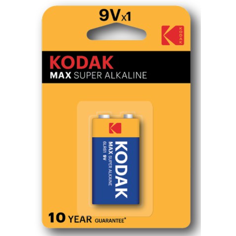 KODAK MAX Super Alkaline 9V Battery (1Pack)