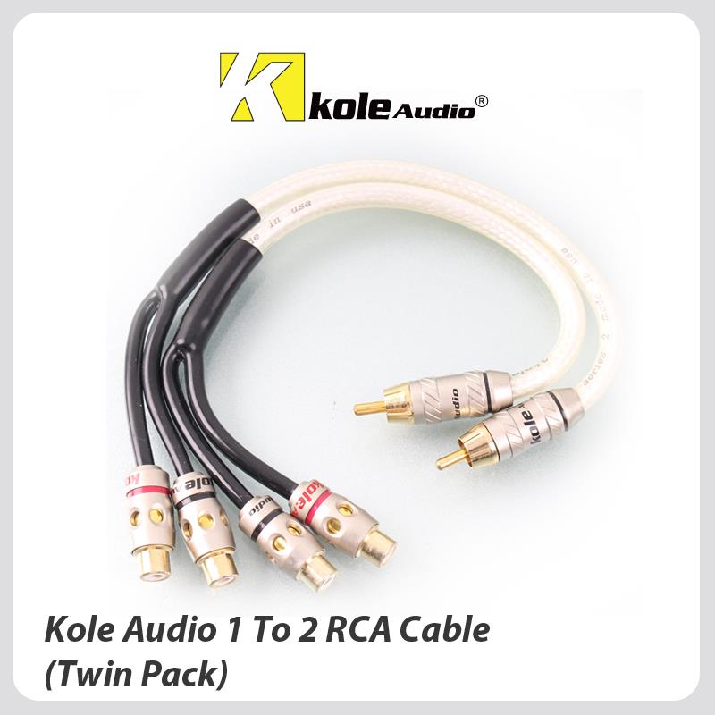 Kole Audio RCA Cable 1 To 2 (Twin Pack)-AV-KA-RCA06