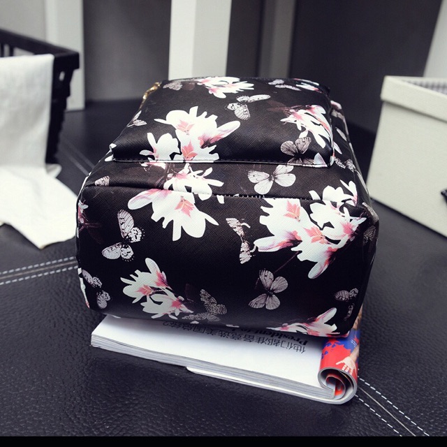 Korea Fashion Floral Backpack Shoulder Bag Casual Beg Bags