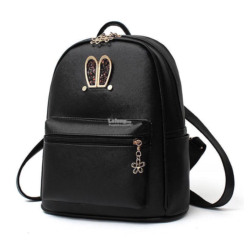 Korean cute women Bunny ear backpa (end 11/27/2018 10:15 PM) Korean cute women Bunny ear backpa (end 11/27/2018 10:15 PM)