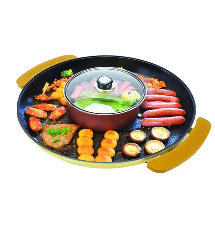 Steamboat Bbq Grill Pan Price Harga In Malaysia Korean Deluxe 2 In 1 Circular Electric Bbq Grill Pan Steamboat