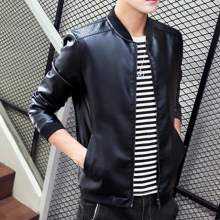 Korean Men PU Leather Jacket (end 1/9/2020 419 PM)