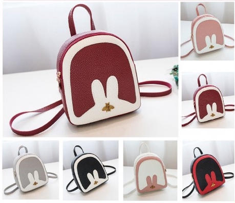 Korean Mini M Rabbit Backpack Travel Casual Bag