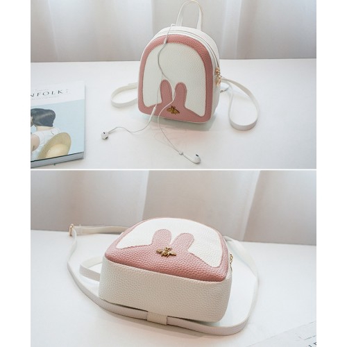 Korean Mini M Rabbit Backpack Travel Casual Bag
