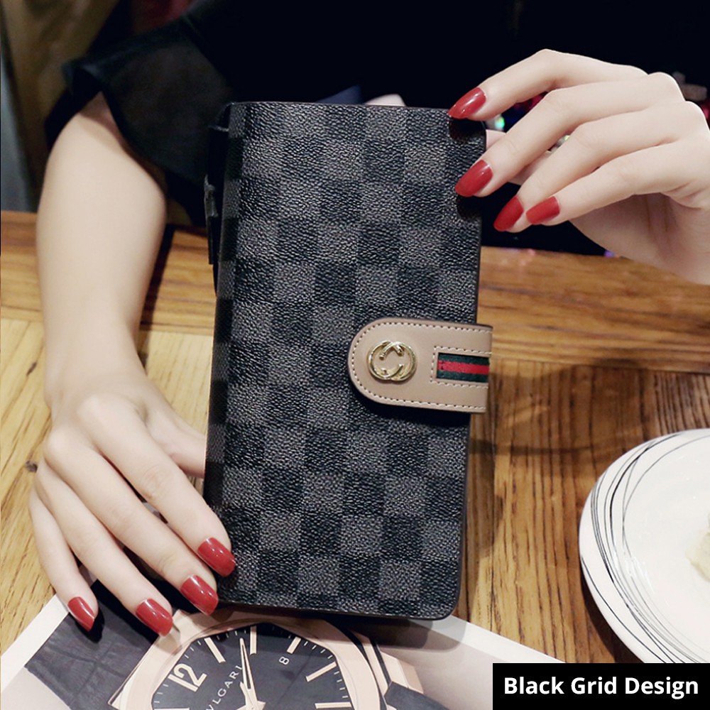 Korean Style Multi-Function Elegant Design Women Long Wallet High Quality Purs