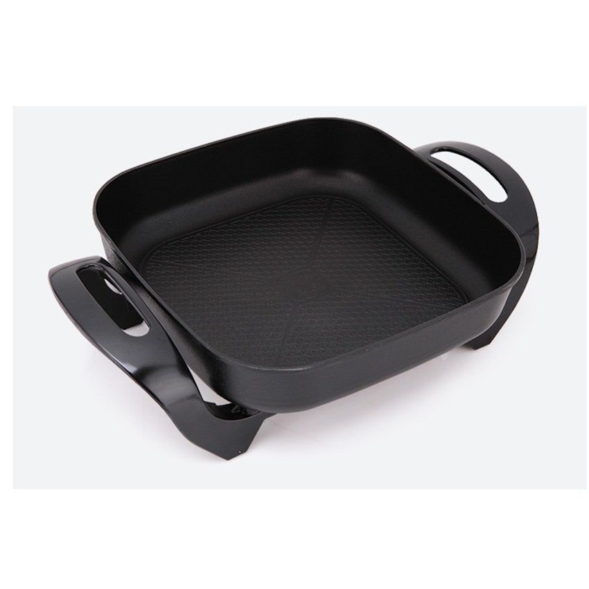 Korean Style Multifunctional Steamboat Electrical Cooker Grill Square Pan