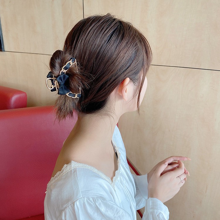 Korean Styles Ribbon Hairclip Shark Claw Hairpin Women Hair Clip
