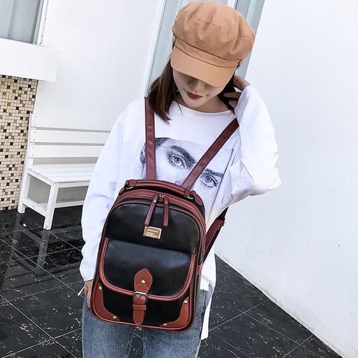 Korean Trend College Backpack Bag Beg Sekolah