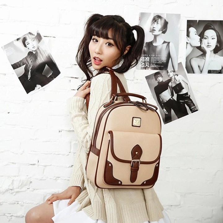 Korean Trend College Backpack Bag Beg Sekolah