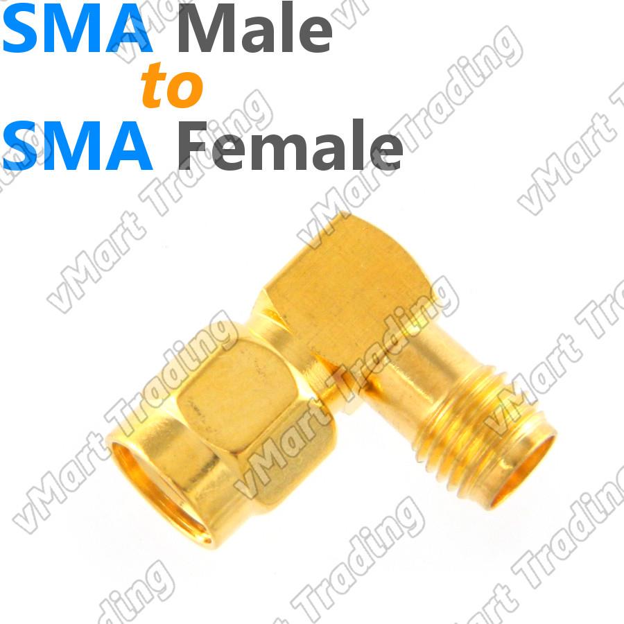 L Connector SMA Male to SMA Female Angle Adapter