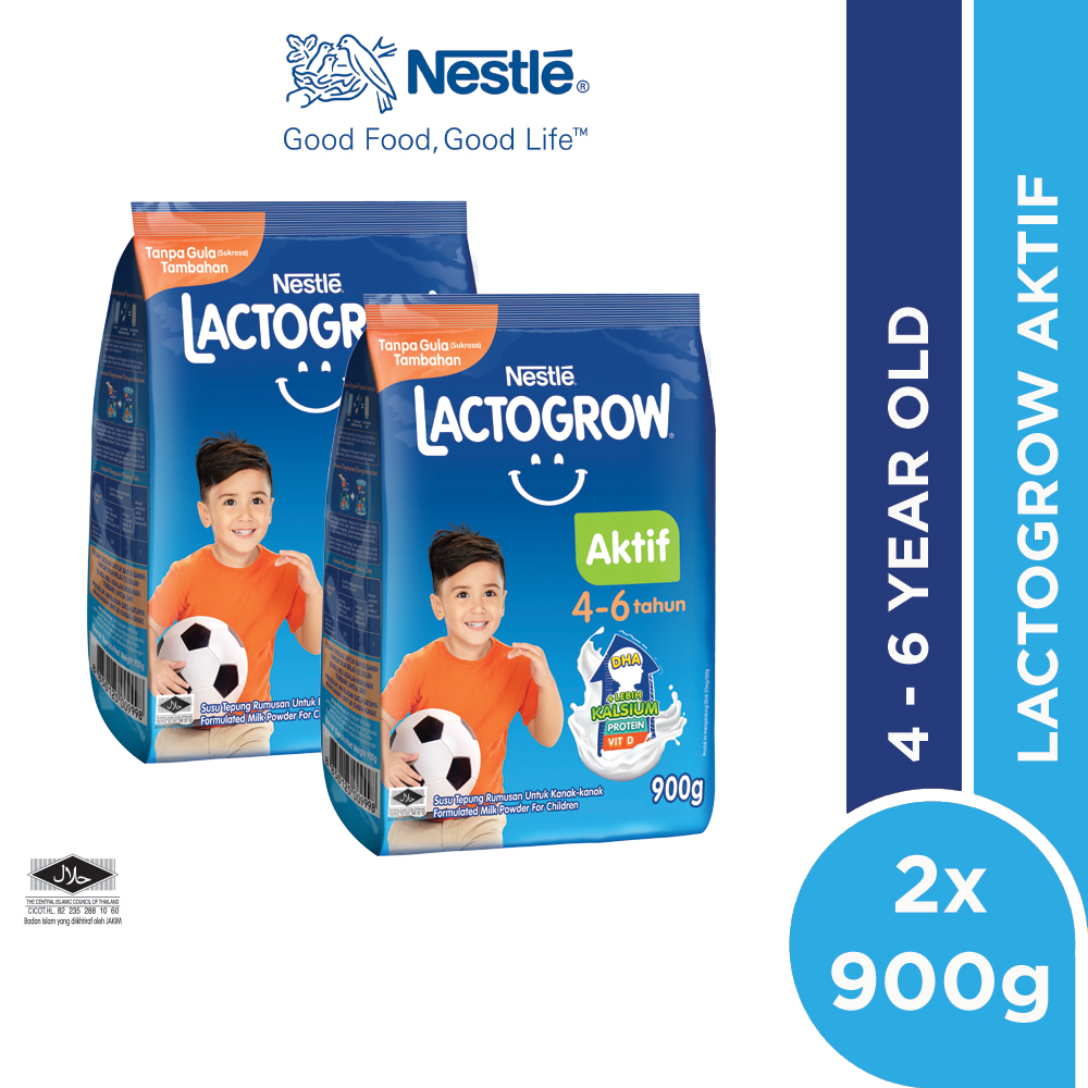 LACTOGROW 4-6 without Probiotics Soft Pack 900g x2 packs