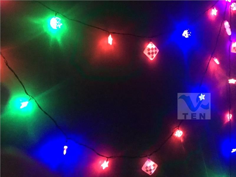 Lampu Ketupat Hari Raya LED Light,LED String 6 Meter Multi Color