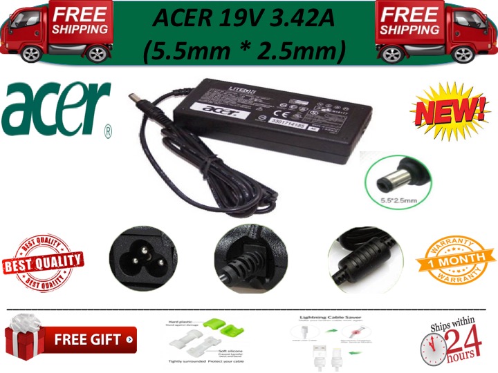 Laptop Adapter For Acer series 19V 3.42a (5.5mm*2.5mm)