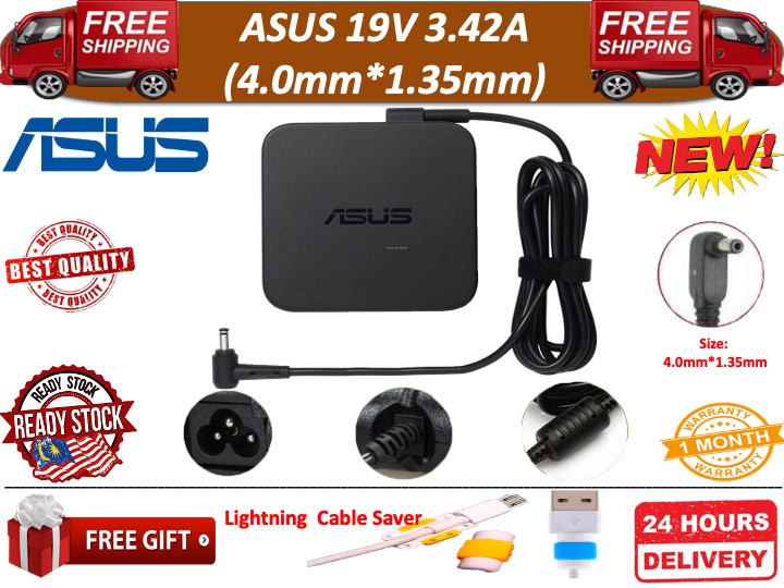 LAPTOP ADAPTER FOR ASUS SERIES 19V 3.42A (4.0MM*1.35MM)