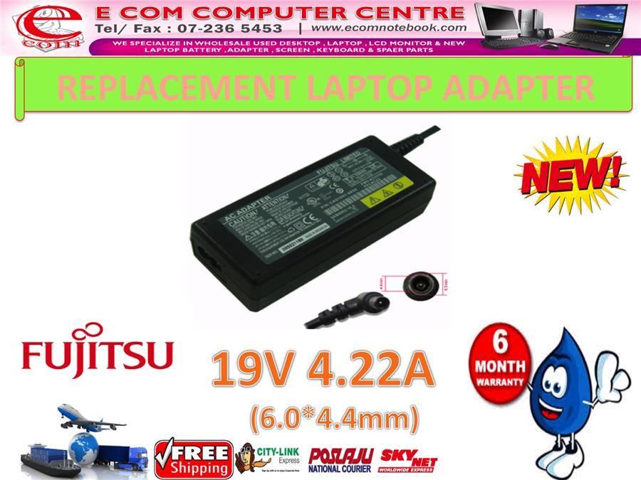 LAPTOP ADAPTER FOR FUJITSU SERIES 19V 4.22A (6.0MM*4.4MM)