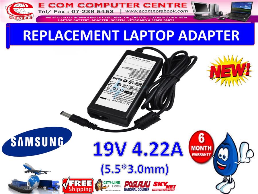 LAPTOP ADAPTER FOR SAMSUNG SERIES 19V 4.22A (5.5MM*3.0MM)