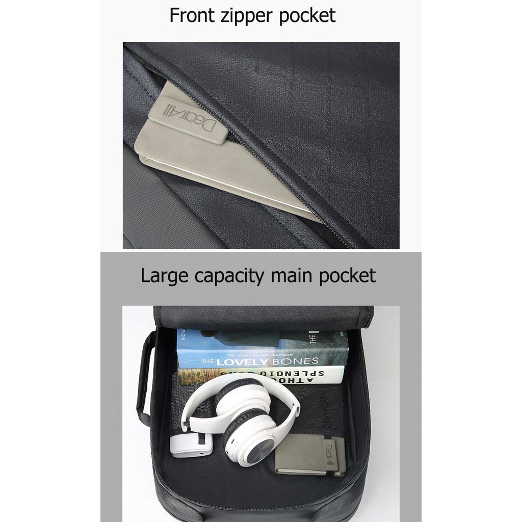 Laptop Briefcase Unisex Office Backpack Bag i-Boldman (14 &quot;)