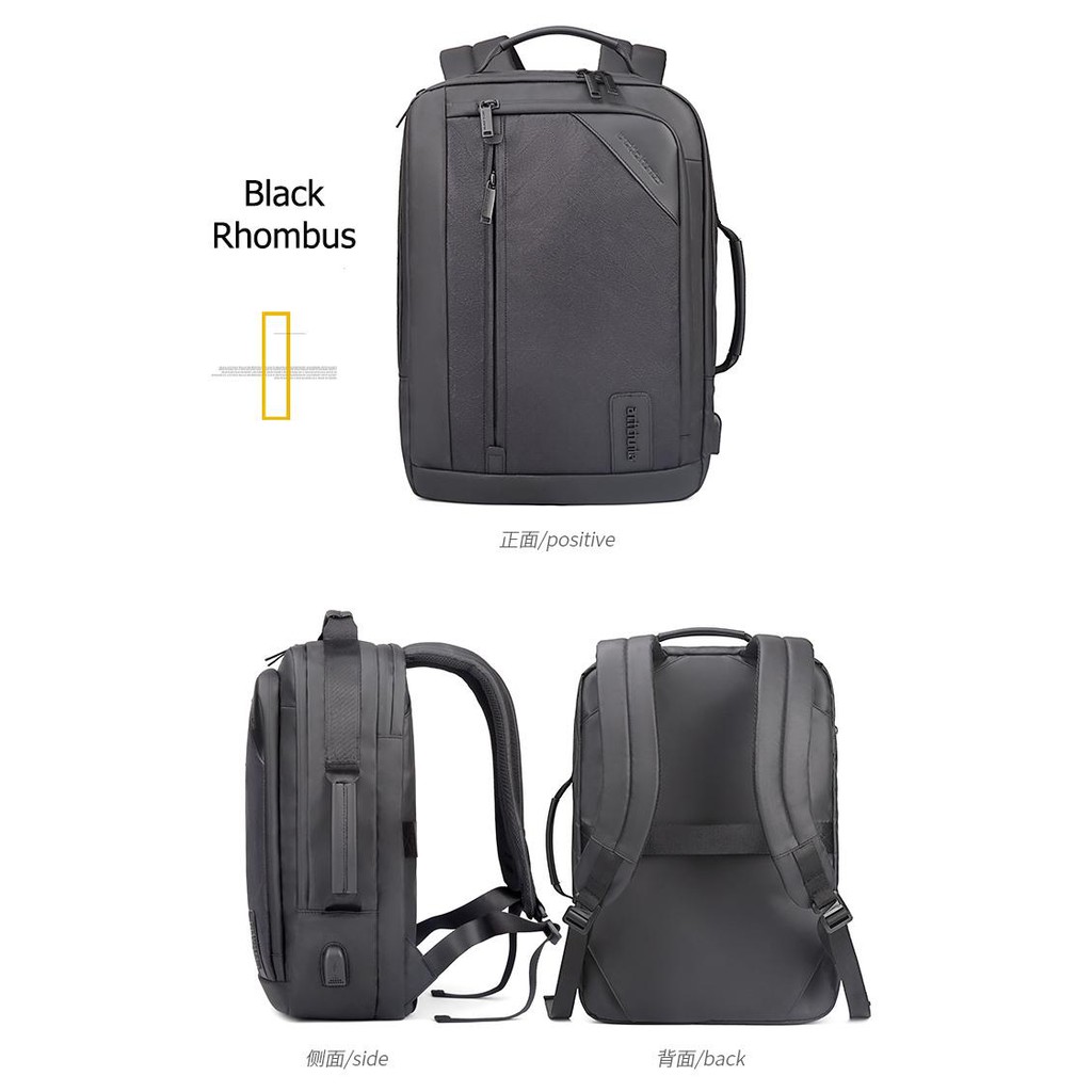 Laptop Briefcase Unisex Office Backpack Bag i-Boldman (14 &quot;)
