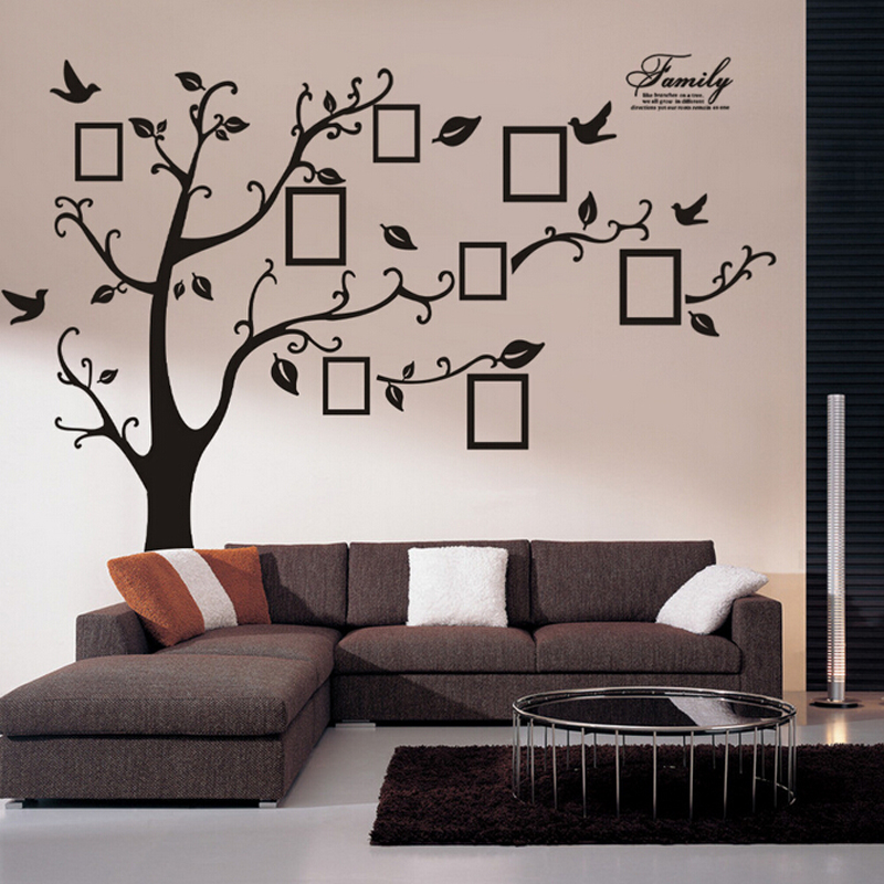 black tree wall stickers