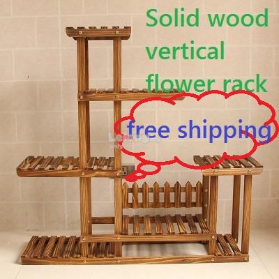 Large Solid Wood Multilayer Flower End 12 19 2018 8 16 Pm Large Solid Wood Multilayer Flower Rack Garden Diy Pots Shelf
