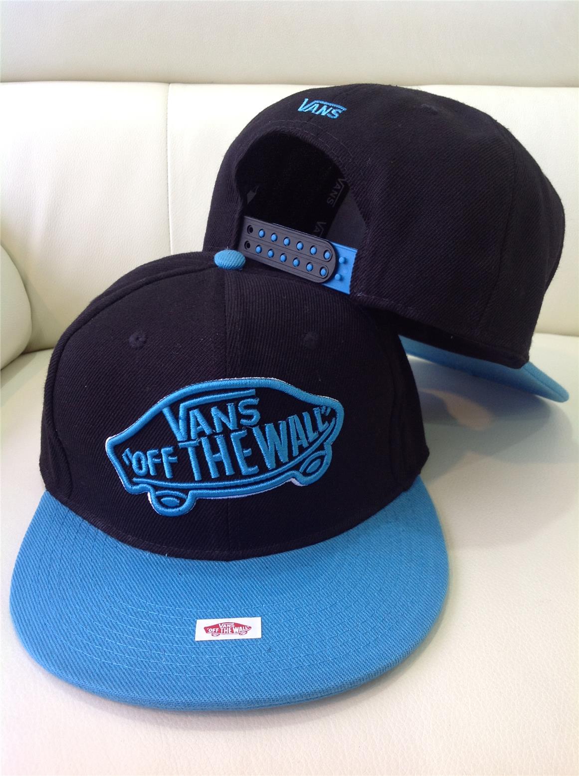 vans snapback blue