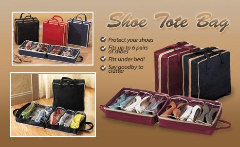 Latest Shoe Tote Storage Bag Fix Up To 6pairs Of Shoes
