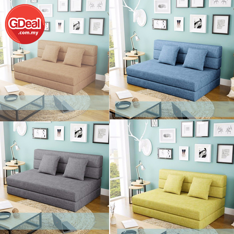 Lazy Sofa Bed Tatami Foldable Double Dual Use Living Room