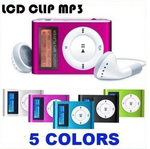 LCD Mini Metal Clip mp3 music player with screen For 1 g - 8 g TF Card