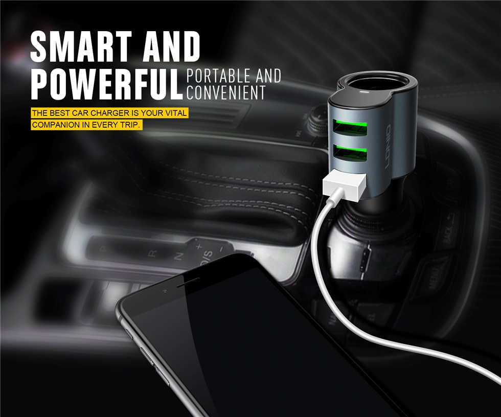 LDNIO CM11 5.1A Auto-ID 3 USB Port Car Charger