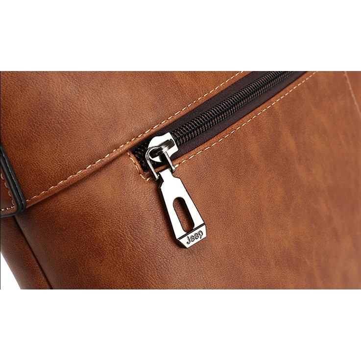 Leather Bag Handbag Business Briefcase 14 inch Notebook Bag