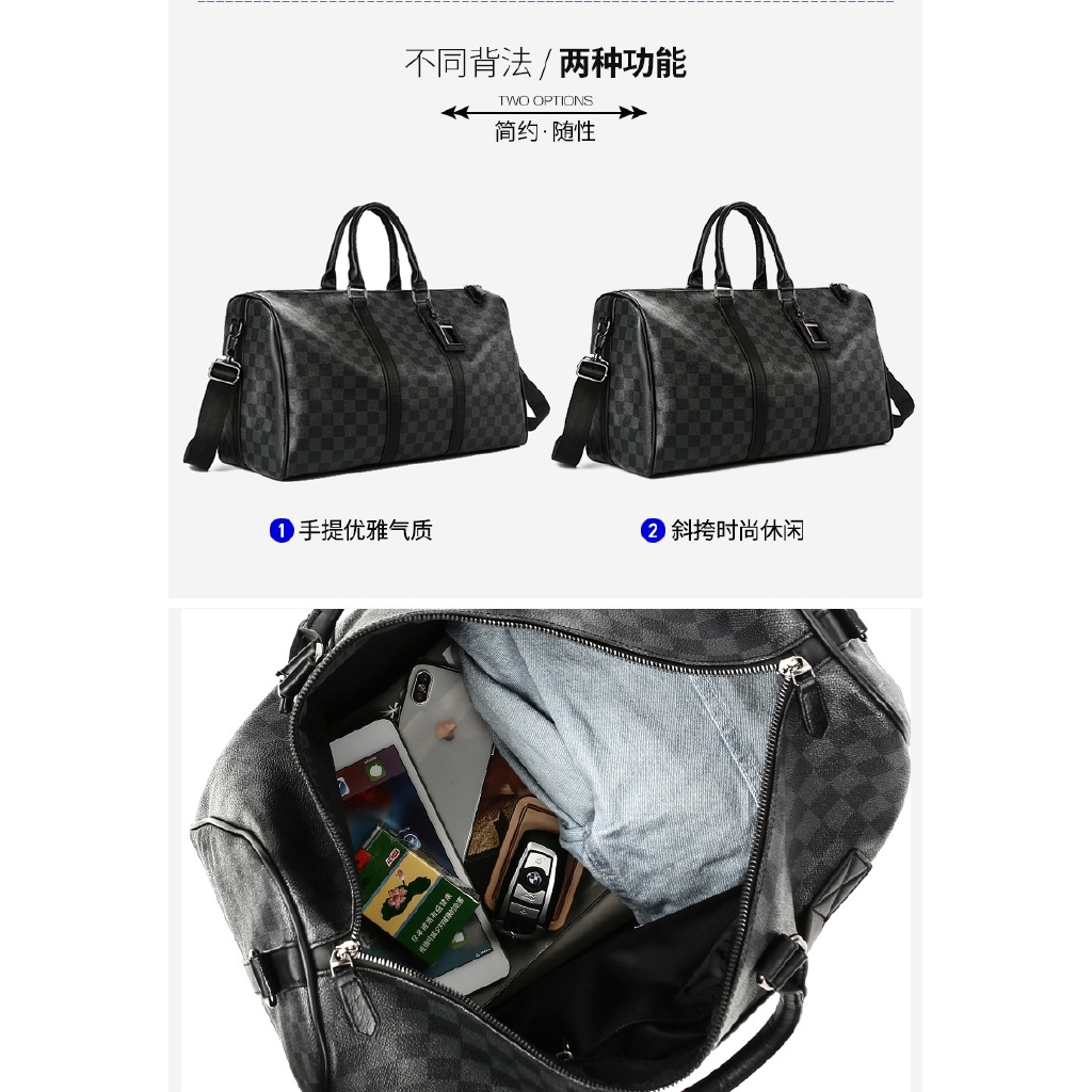 Leather Travel Bag Sling Shoulder Messenger Business Gym Casual Design Hand Ca