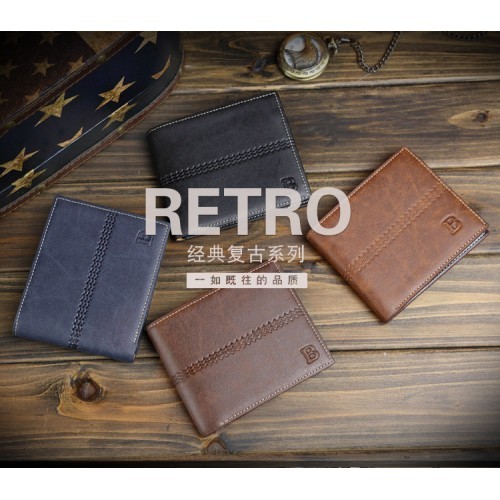 Leather Wallet Fashion Purse Casual Men Short Wallet